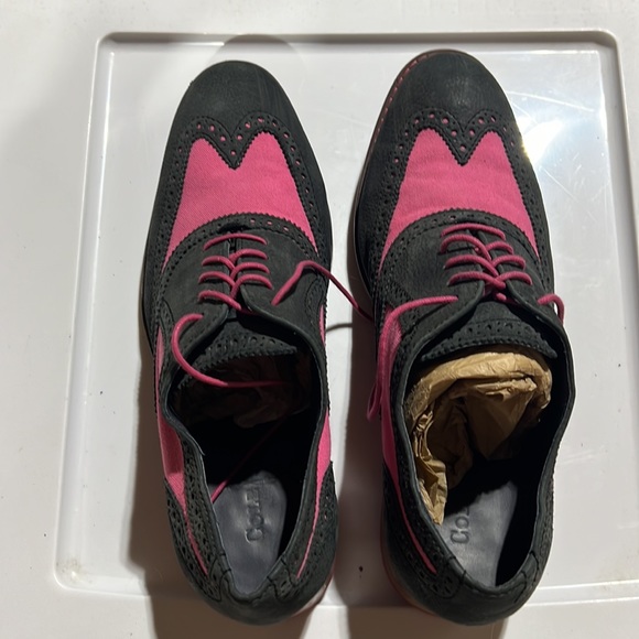 Black & Pink Oxfords - Clke Haan - Picture 2 of 5